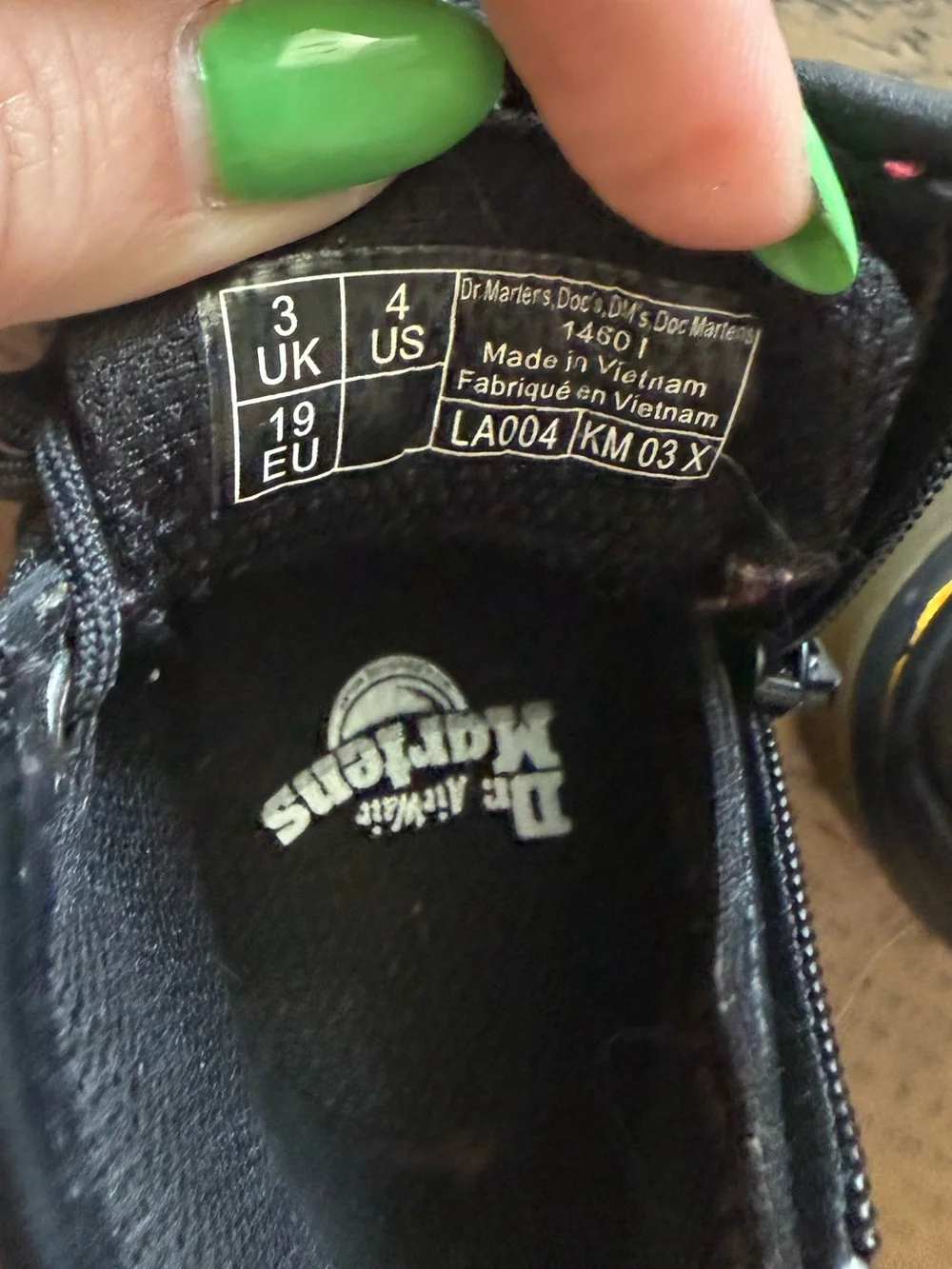 Dr. Martens 1460 Brooklee Black Boots Toddler US 4